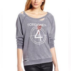 Chaser sz XS Deconstructed Foreigner Sweatshirt